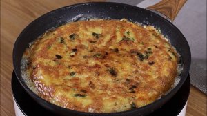 Картофельная запеканка на сковороде