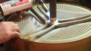 Накатка бронзовой втулки на вал бака стиральной машины