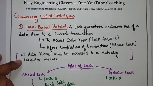 L112: Concurrency Control - Lock Based Protocol in Database Management System(DBMS) with Examples смотреть онлайн