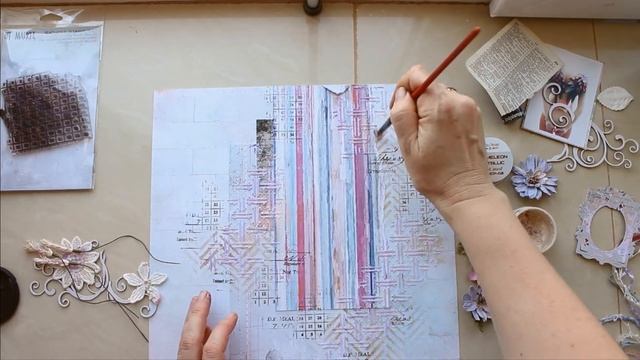 Catch Falling Star - Mixed media layout by Elena Martynova смотреть онлайн