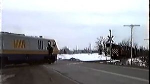 Near Fatal Head on Via Train CP Freight Smithfalls 2