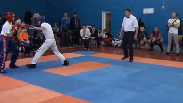 Бобров Роман  1.2 ЛАЙТ 14.02.16 Чемпионат и Первенство г.Севастополь по кикбоксингу WAKO смотреть онлайн