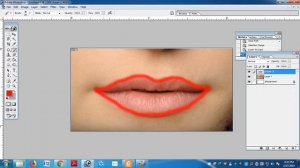 How to apply lipstick in Photoshop 7