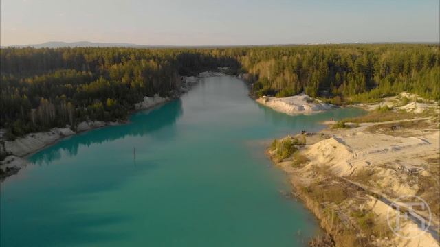 «Уральское Бали»: каолиновый карьер, г. Кыштым. Вид с дрона