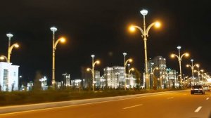 Ashgabat by night, Turkmenistan