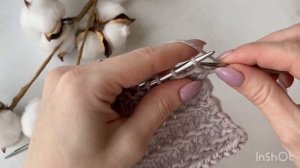 Простой узор спицами / Узор для свитера спицами / Узор для шапки / Вязание для начинающих / Вязание