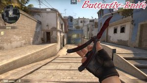 Нож-Бабочка cs:go. Анимация ножа cs:go.