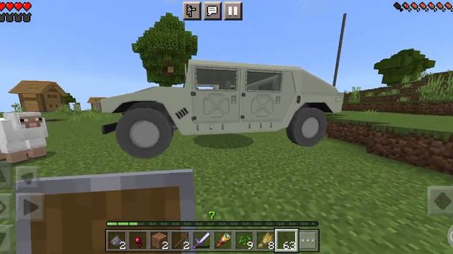 Почему в деревне находится машина в Minecraft смотреть онлайн