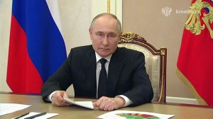 Владимир Путин проводит совещание по мерам, предпринимаемым после теракта в Москве