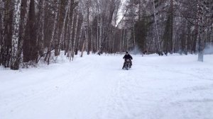 Тула ТМЗ едет по мокрому снегу. Часть 2 из 5