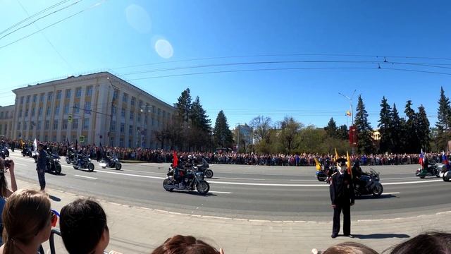 Байкеры на Параде Победы в Чебоксарах 2022г. смотреть онлайн
