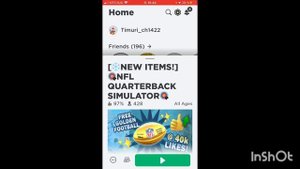 Это видео номер 100! Как получить новую вещь в роблокс сумку молоко от NFL
