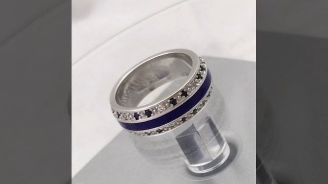 Кольцо обручальное с эмалью смотреть онлайн