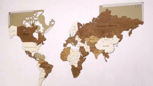 Карта Мира из дерева - Обзор / Видео инструкция по установке