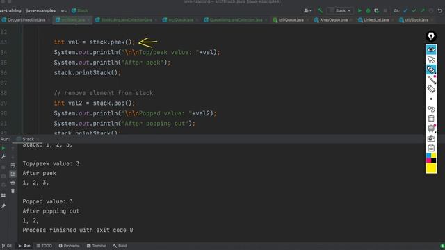 Understanding Stack and Queue DS| Detailed discussion on push, pop, peek, enqueue, deque