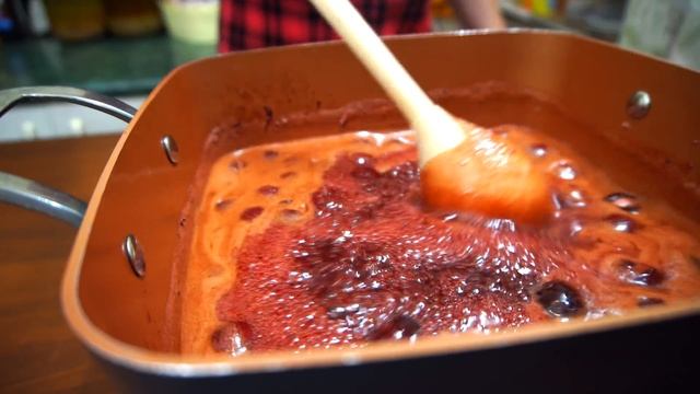 Вишневый джем на зиму, вкуснее варенья! Простой рецепт заготовки!