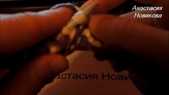 Вяжем шарф-снуд спицами смотреть онлайн