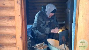 Зимой на дачу с ночёвкой. Поработал и отдохнул.