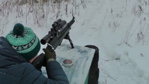 РСР Hatsan BT 65 RB к.6,35 - Пристрелка в мороз на 112 м