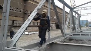 Монтаж анкерных линий