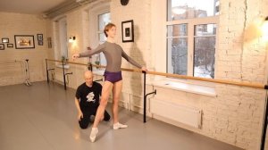 BATTEMENT TENDU по V позиции | БАЛЕТ ДЛЯ НАЧИНАЮЩИХ