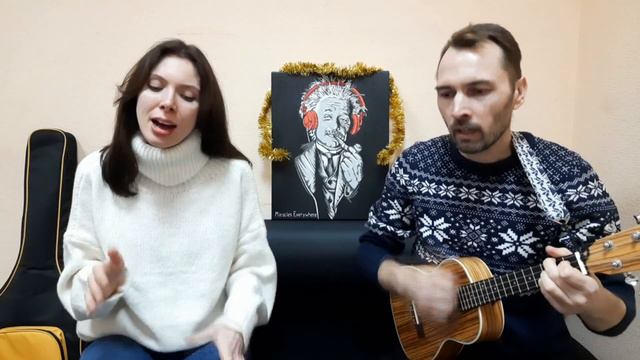Let it snow - Dean Martin (live guitar acoustic cover- кавер на укулеле Acoustic Time) смотреть онлайн