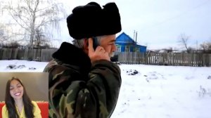 Реакция иностранки на Игорь Растеряев - Дядя Вова Слышкин | Жизнь в русской деревне | Reaction vide