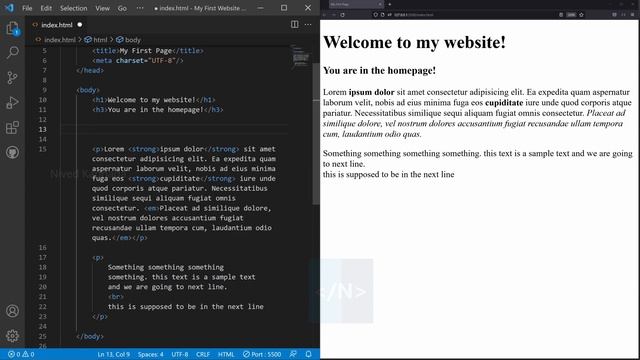 HTML ബോൾഡ്, ഇറ്റാലിക്ക് എങ്ങനെ ചെയ്യാം - Bold and Italicizing Text - HTML Web Dev Tutorial