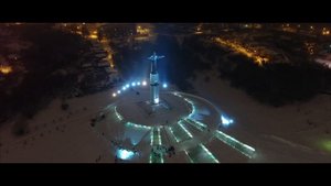 Чебоксары с высоты зимой (showreel)