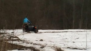 Весенние покатушки на мотоцикле Днепр (Урал) по грязи