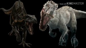 Indoraptor and indominus Rex sing monster