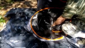 как сложить круглую палатку