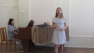 Русская народная песня "Уж я золото хороню"; поет Полина Макова