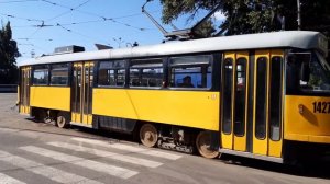 м. Дніпро, 15.07.2021 р. Трамвай Татра Т - 4 #1427 маршрут 17