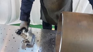 Снятие фаски с трубы фаскоснимателем GTW-1500WMT