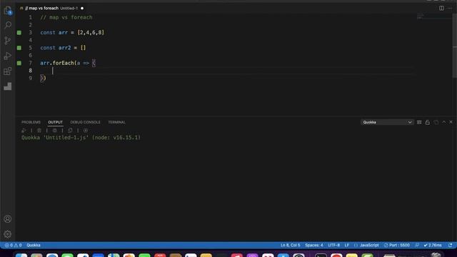 foreach vs map in JavaScript