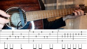 Разбор песни "Воспоминания о былой любви", Король и Шут (табы, медленное исполнение).