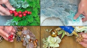 6 INCREDIBLE wreaths made from DIFFERENT materials! How to make a wreath