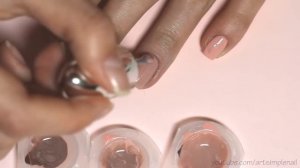 Омбре маникюр на каждый день в коричневых тонах. Дизайн ногтей со стемпингом | Ombre Nails