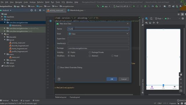 Android Studio : Navigation Fragment tutorial JAVA смотреть онлайн