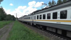 Электропоезд ЭД4М-0444 ЦППК перегон Фаустово - Бронницы