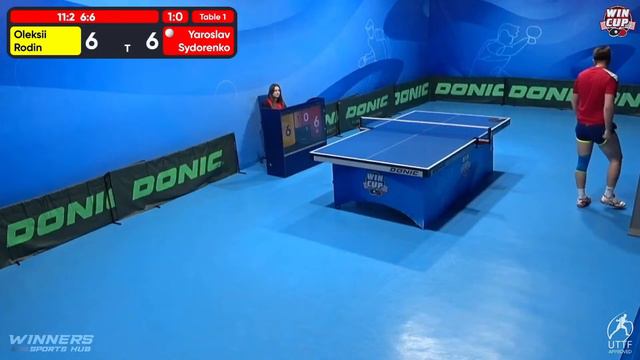 11:00 Oleksii Rodin 3-0 Yaroslav Sydorenko West 1 WIN CUP 01.05.2023 | TABLE TENNIS WINCUP