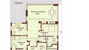 Проект одноэтажного дома хай-тек стиль не лофт