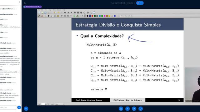 Divisão e Conquista: Multiplicação de Matrizes смотреть онлайн