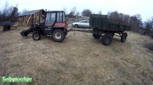 МТЗ 320 и прицеп 2ПТС4