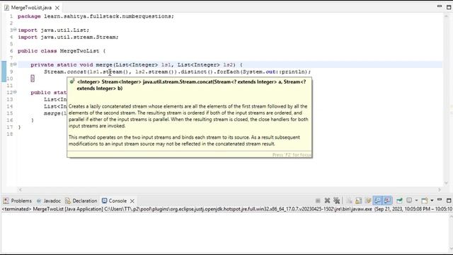 Merge two List into Single List of Unique Elements preserving Insertion order using Java Stream API