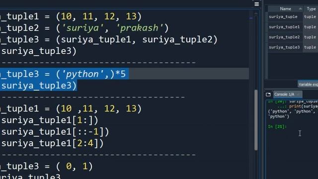 Tuples in Python Application Programming