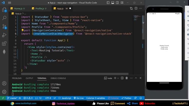Routing and Navigation in React Native | Mastering React Native | React native Tutorials