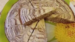 ПИРОГ ЗЕБРА НА СКОВОРОДЕ