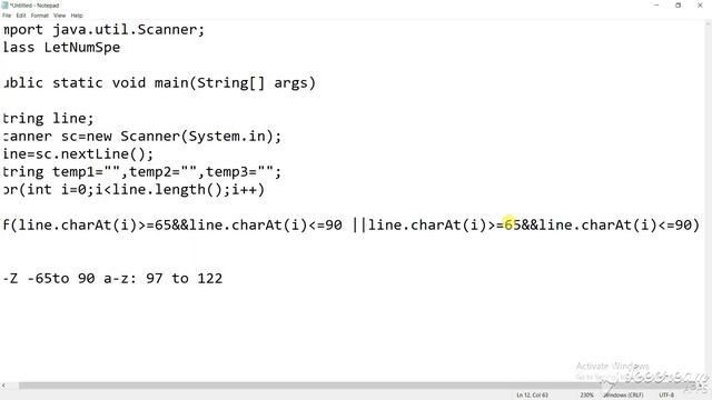 CODINGSOLUTIONS|JAVAPROGRAMS|HOW TO SEPERATE LETTERS NUMBERS AND SPECIALCHARACTERS IN A LINE STRING